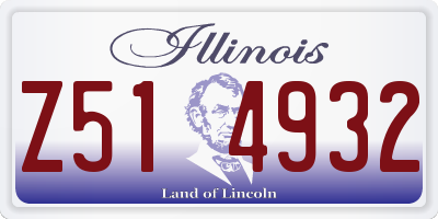 IL license plate Z514932