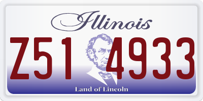 IL license plate Z514933