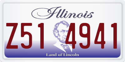 IL license plate Z514941