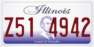 IL license plate Z514942