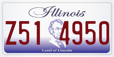 IL license plate Z514950