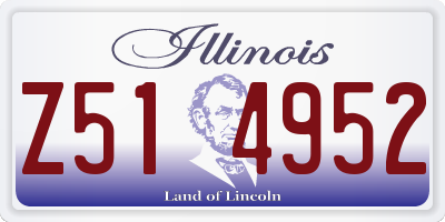 IL license plate Z514952