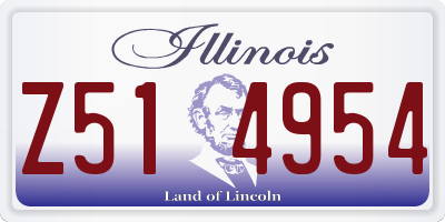 IL license plate Z514954