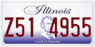 IL license plate Z514955