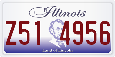 IL license plate Z514956