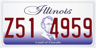 IL license plate Z514959