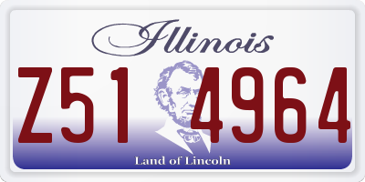IL license plate Z514964