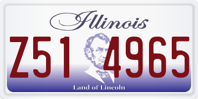 IL license plate Z514965