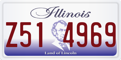 IL license plate Z514969
