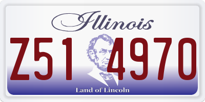 IL license plate Z514970
