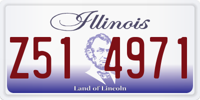 IL license plate Z514971