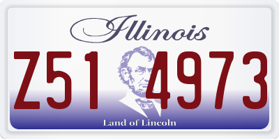IL license plate Z514973