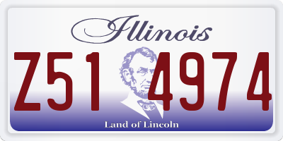 IL license plate Z514974