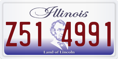 IL license plate Z514991