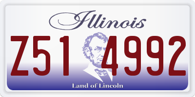 IL license plate Z514992