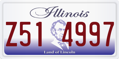 IL license plate Z514997
