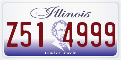 IL license plate Z514999