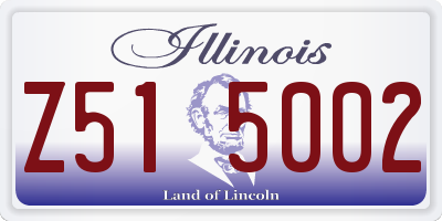 IL license plate Z515002