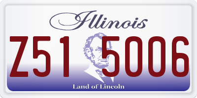 IL license plate Z515006