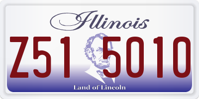 IL license plate Z515010