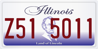 IL license plate Z515011