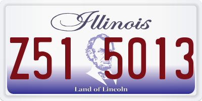 IL license plate Z515013