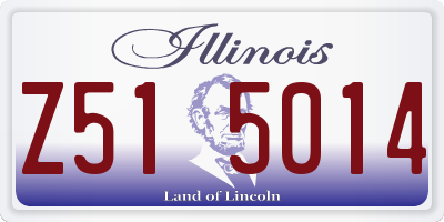 IL license plate Z515014