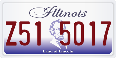 IL license plate Z515017