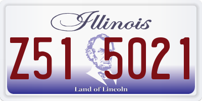 IL license plate Z515021