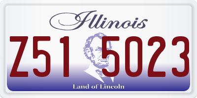 IL license plate Z515023