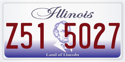IL license plate Z515027