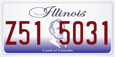 IL license plate Z515031
