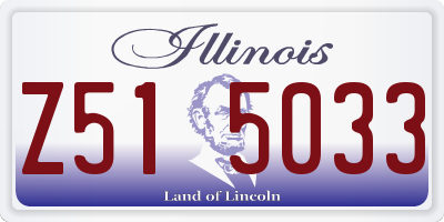 IL license plate Z515033