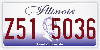 IL license plate Z515036