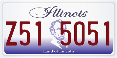 IL license plate Z515051