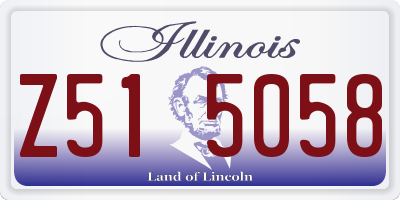 IL license plate Z515058