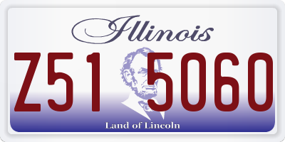 IL license plate Z515060