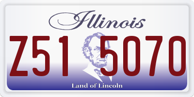 IL license plate Z515070