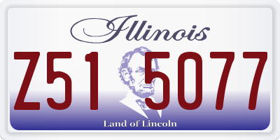 IL license plate Z515077