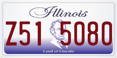 IL license plate Z515080