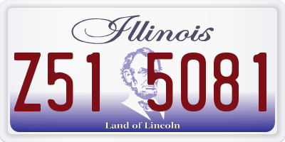 IL license plate Z515081