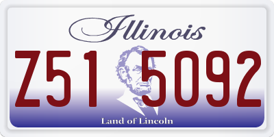 IL license plate Z515092