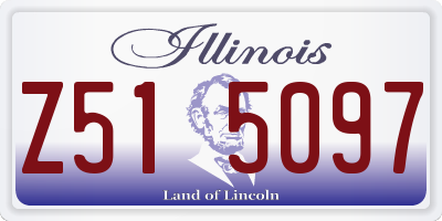 IL license plate Z515097