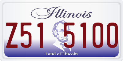 IL license plate Z515100
