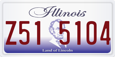 IL license plate Z515104