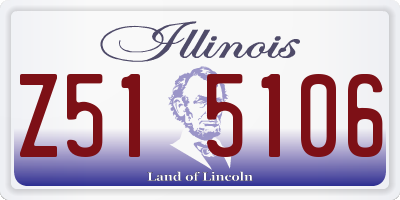 IL license plate Z515106