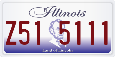 IL license plate Z515111