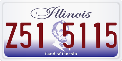 IL license plate Z515115