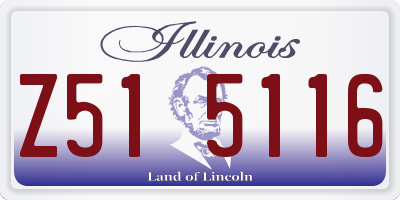IL license plate Z515116