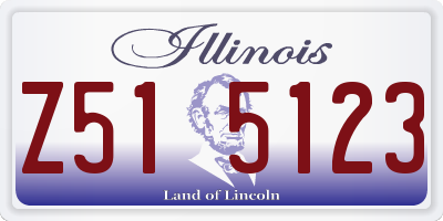 IL license plate Z515123